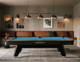 The Rasson Pool Table in home living room