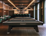The Rasson Pool Table setup in a pool hall.