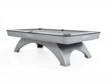 The Rasson Ox II pool table. (Silver Fluorocarbon finish)