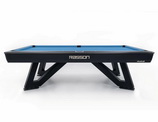 Side view of the Rasson Wolf pool table. (Black Fluorocarbon finish)