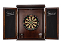 Open View of Espresso Dartboard Cabinet