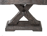 Kariba Shuffleboard Charcoal Brown Finish Legs