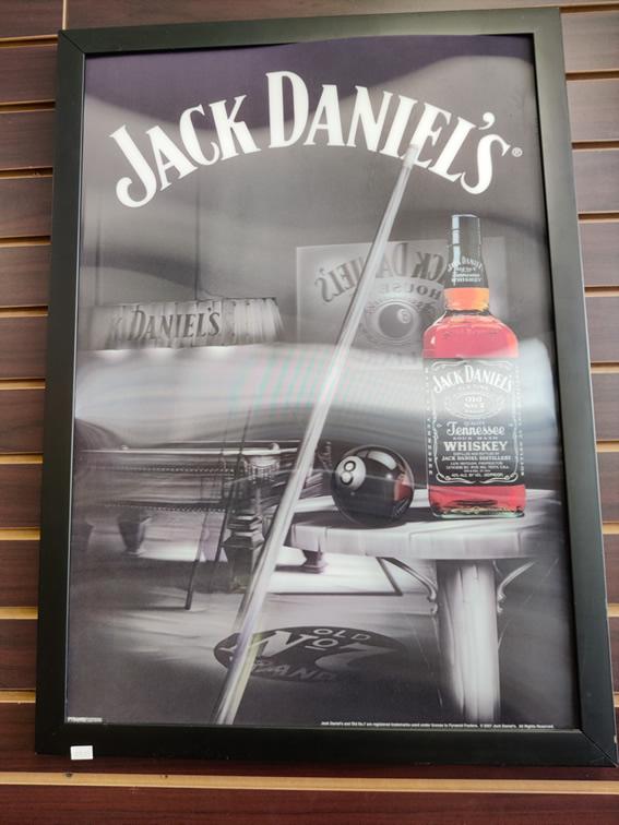 Framed Jack Daniels Hologram Sign