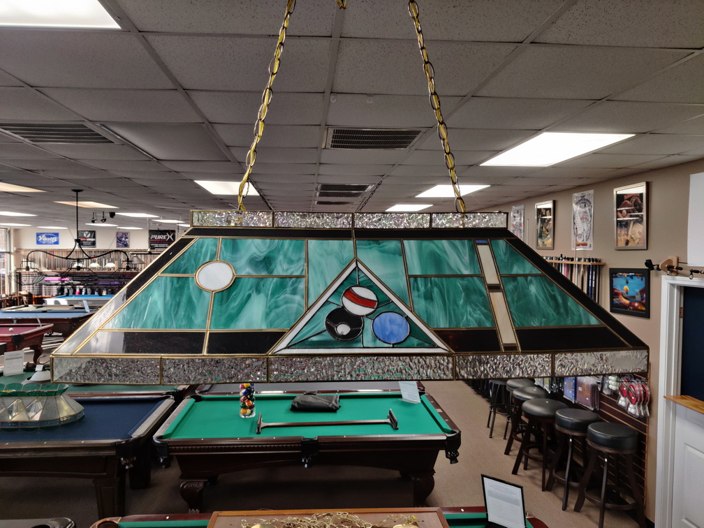 Stained Glass Billiard Light