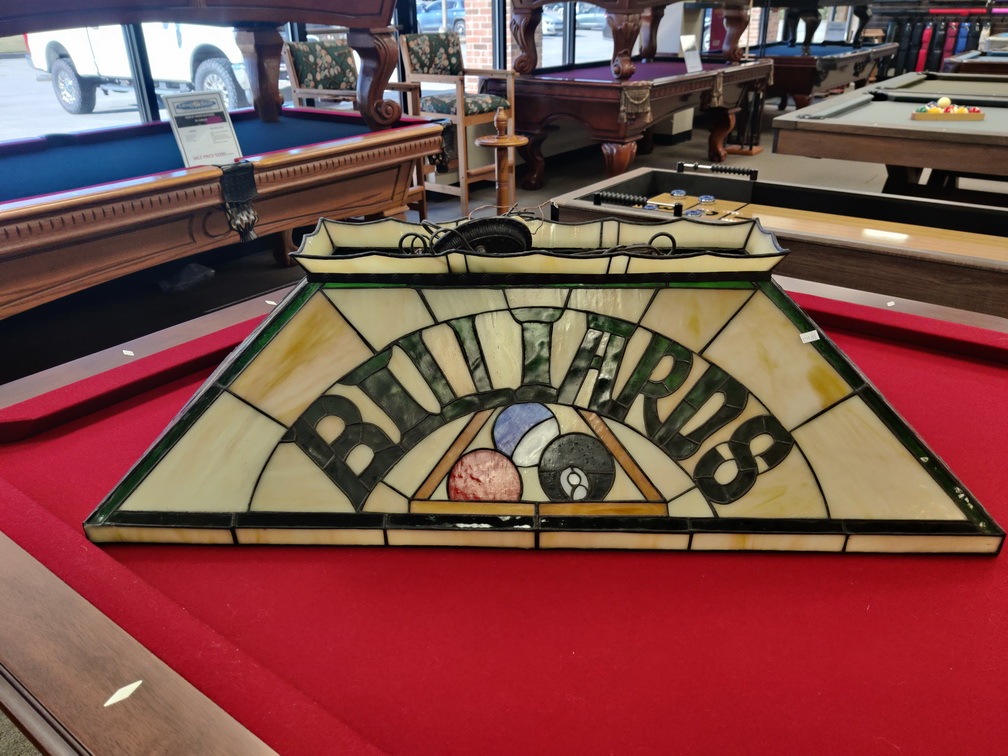 Tiffany Style Stained Glass Billiard Table Light